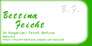 bettina feicht business card